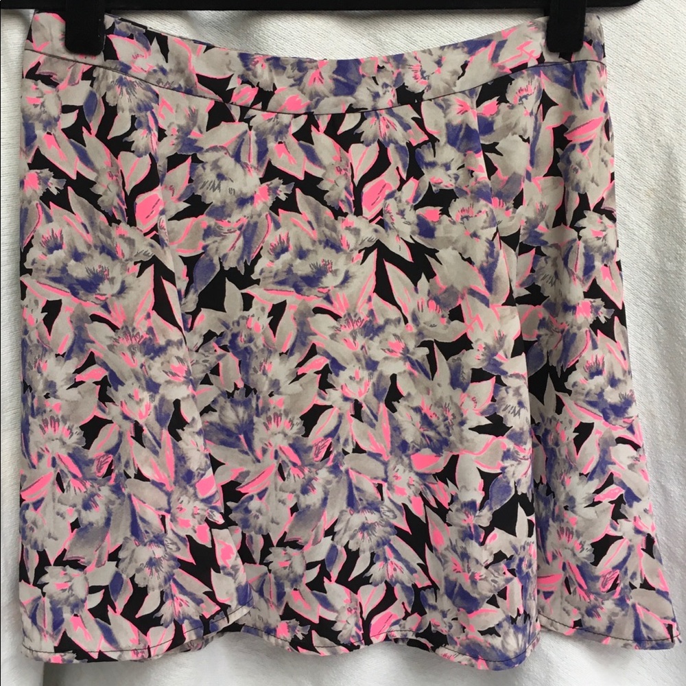 Lush graphic print mini skirt